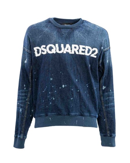 Shop DSQUARED2 Saldi Felpa: Dsquared2 Cipro fit shirt.
Girocollo.
Lettering stampato sul fronte.
Vestibilità regolare.
Bordi a costine.
Lavaggio used con usure ed effetto macchiato.
Composizione: 98% Cotone 2% Elastan.
Fabbricato in Italia.. S74DM0807 S30805-470